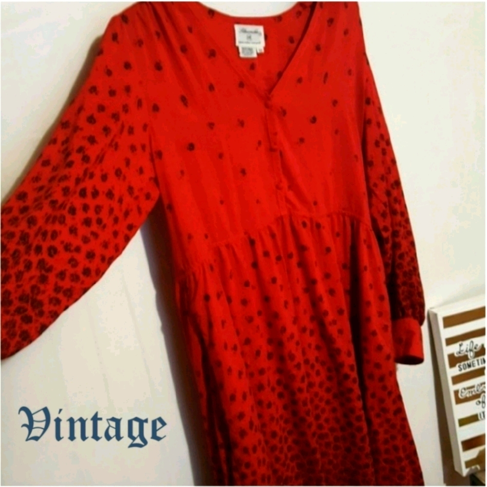 Vintage Silk Prairie Dress by Silksensible HR
